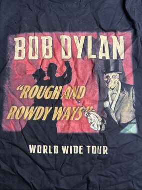 dylan Black Graphic 'Rough and Rowdy Ways' Tour Tee